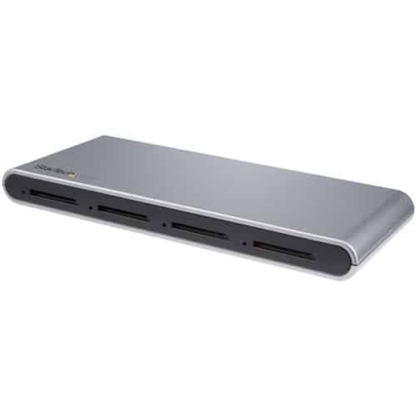 StarTech.com Lector Grabador USB-C de Tarjetas de Memoria Flash SD con 4 Ranuras – USB Tipo C – USB 3.1 – SD 4.0 – UHS-II