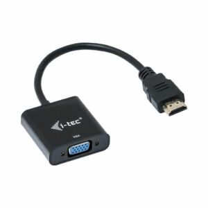 i-tec HDMI2VGAADA adaptador de cable de vídeo 0,15 m HDMI VGA Negro i-tec HDMI2VGAADA adaptador de cable de vídeo 0,15 m HDMI VGA Negro