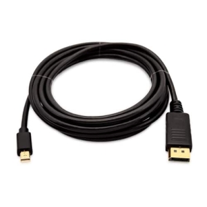 V7 Mini-DisplayPort (m) de 3 m a DisplayPort (m) – Color negro