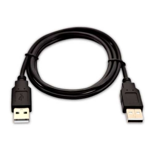 V7 USB-A (macho) a USB-A (macho) de 1 m – Color negro