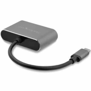 StarTech.com Adaptador USB-C a VGA y HDMI – 2en1 – 4K 30Hz – Gris Espacial – Adaptador Gráfico Externo USB Tipo C