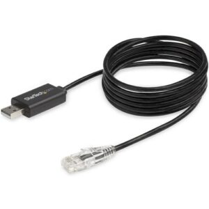 StarTech.com Cable de 1,8m Rollover para Consola Cisco – USB a RJ45