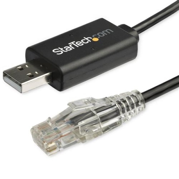 StarTech.com Cable de 1,8m Rollover para Consola Cisco – USB a RJ45