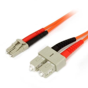 StarTech.com Cable Adaptador de Red de 1m Multimodo Dúplex Fibra Óptica LC-SC 62,5/125 – Patch Duplex