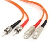 StarTech.com Cable de Fibra Óptica Patch Multimodo 62,5/125 Dúplex ST a SC de 2m – Naranja StarTech.com Cable de Fibra Óptica Patch Multimodo 62,5/125 Dúplex ST a SC de 2m – Naranja