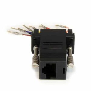 StarTech.com Adaptador Conversor Modular Serie de DB9 a RJ45 – Macho a Hembra