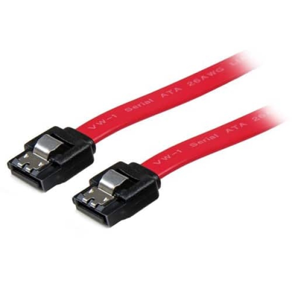 StarTech.com LSATA24 cable de SATA 0,609 m SATA 7-pin Rojo