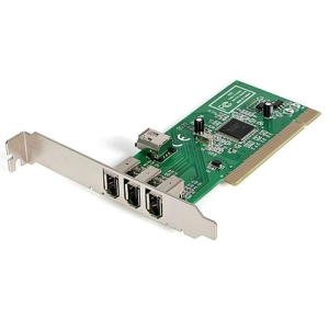 StarTech.com Adaptador Tarjeta Controladora FireWire 400 PCI 4 Puertos FW 6 Pin Chipset TI – IEEE 1394a