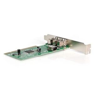 StarTech.com Adaptador Tarjeta Controladora FireWire 400 PCI 4 Puertos FW 6 Pin Chipset TI – IEEE 1394a