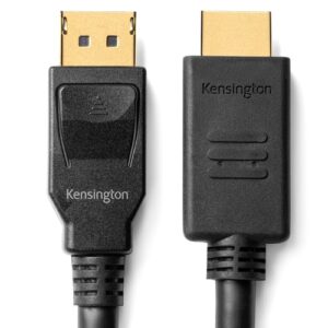 Kensington Cable unidireccional pasivo DisplayPort 1.2 (M) a HDMI (M), 1,8 m Kensington Cable unidireccional pasivo DisplayPort 1.2 (M) a HDMI (M), 1,8 m