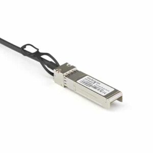 StarTech.com Cable de 1m Twinax SFP+ a SFP+ con Conexión Directa 10GbE- Compatible con DAC-SFP-10G-1M de Dell EMC – Cobre – DAC Transceptor/Mini GBIC Pasivo de Bajo Poder 10 Gbps