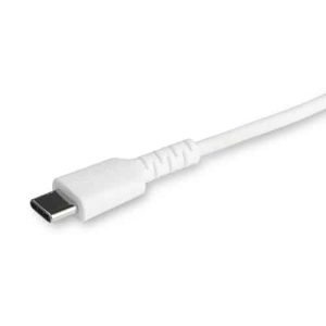 StarTech.com Cable Resistente USB-C a Lightning de 1 m Blanco – Cable de Sincronización y Carga USB Tipo C a Lightning con Fibra de Aramida Resistente – Certificado MFi de Apple – para iPad/iPhone 12