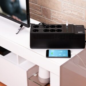 APC BE850G2-GR sistema de alimentación ininterrumpida (UPS) En espera (Fuera de línea) o Standby (Offline) 0,85 kVA 520 W 8 salidas AC APC BE850G2-GR sistema de alimentación ininterrumpida (UPS) En espera (Fuera de línea) o Standby (Offline) 0,85 kVA 520 W 8 salidas AC