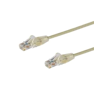 StarTech.com Cable Cat6 de 1,5m – Delgado – con Conectores RJ45 sin Enganches – Gris