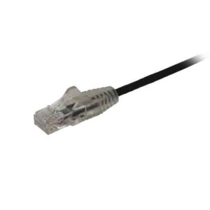 StarTech.com Cable Cat6 de 2m – Delgado – con Conectores RJ45 sin Enganches – Negro