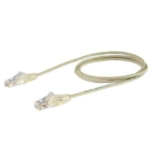 StarTech.com Cable Cat6 de 3m – Delgado – con Conectores RJ45 sin Enganches – Gris
