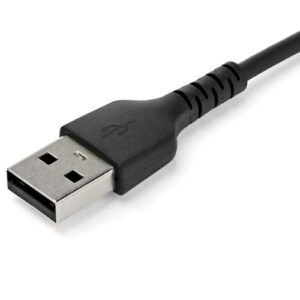 StarTech.com Cable de 2m de Carga USB A a USB C - de Carga Rápida y Sincronización Rápida USB 2.0 a USB Tipo C - Revestimiento TPE de Fibra de Aramida M/M 3A Negro - S10, iPad Pro, Pixel StarTech.com Cable de 2m de Carga USB A a USB C – de Carga Rápida y Sincronización Rápida USB 2.0 a USB Tipo C – Revestimiento TPE de Fibra de Aramida M/M 3A Negro – S10, iPad Pro, Pixel