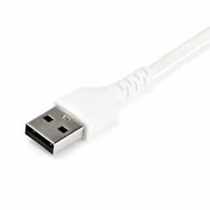 StarTech.com Cable de 2m de Carga USB A a USB C - de Carga Rápida y Sincronización Rápida USB 2.0 a USB Tipo C - Revestimiento TPE de Fibra de Aramida M/M 3A Blanco - S10, iPad Pro, Pixel StarTech.com Cable de 2m de Carga USB A a USB C – de Carga Rápida y Sincronización Rápida USB 2.0 a USB Tipo C – Revestimiento TPE de Fibra de Aramida M/M 3A Blanco – S10, iPad Pro, Pixel