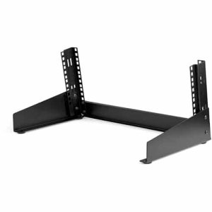 StarTech.com Rack 4U de 19″ de Marco Abierto para Sobremesa con 2 Columnas – Rack para Equipos de Ordenador, AV o de Datos con Capacidad de Carga de 30kg – con Tuercas/Tornillos Enjaulados