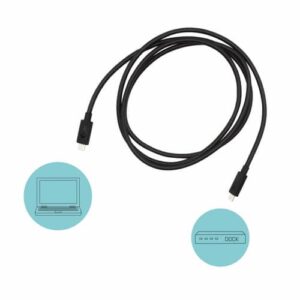 i-tec Thunderbolt 3 – Class Cable, 40 Gbps, 100W Power Delivery, USB-C Compatible, 150cm 100W Power Delivery