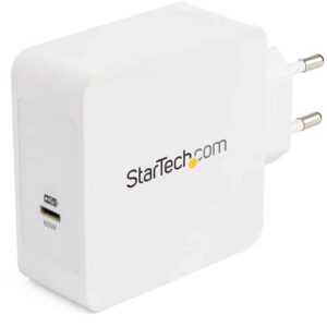 StarTech.com Cargador de Pared USB-C de 1 Puerto con 60W de Entrega de Alimentación PD StarTech.com Cargador de Pared USB-C de 1 Puerto con 60W de Entrega de Alimentación PD
