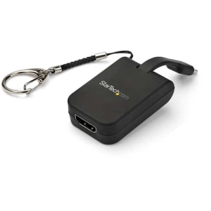 StarTech.com Adaptador Portátil USB-C a HDMI - con Enlace Tipo Llavero de Conexión Fácil y Rápida