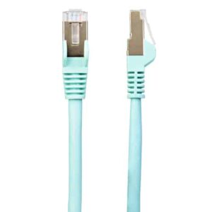 StarTech.com Cable de 1,5m de Red Ethernet Cat6a Aqua sin Enganches con Alambre de Cobre StarTech.com Cable de 1,5m de Red Ethernet Cat6a Aqua sin Enganches con Alambre de Cobre