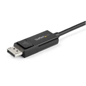 StarTech.com Cable de 1m USB C a DisplayPort 1.2 de 4K a 60Hz - Cable Adaptador de Vídeo Bidireccional DP a USB-C o USB-C a DP Reversible - HBR2/HDR - Cable de Monitor USB tipo C/TB3 StarTech.com Cable de 1m USB C a DisplayPort 1.2 de 4K a 60Hz – Cable Adaptador de Vídeo Bidireccional DP a USB-C o USB-C a DP Reversible – HBR2/HDR – Cable de Monitor USB tipo C/TB3