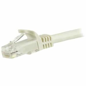 5m Cat6 Ethernet de Red Blanco - RJ45 sin Enganches - 24AWG
