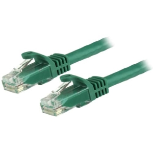 StarTech.com Cable de 1,5m Cat6 Ethernet de Red Verde – RJ45 sin Enganches – 24AWG