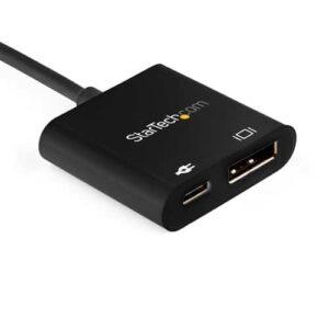 StarTech.com Cable de 1m USB-C a DisplayPort 1.4 HBR3 con Entrega de Alimentación PD de 60W – Convertidor Adaptador de Vídeo USB Tipo C 8K60Hz/4K120Hz – Compatible Thunderbolt 3