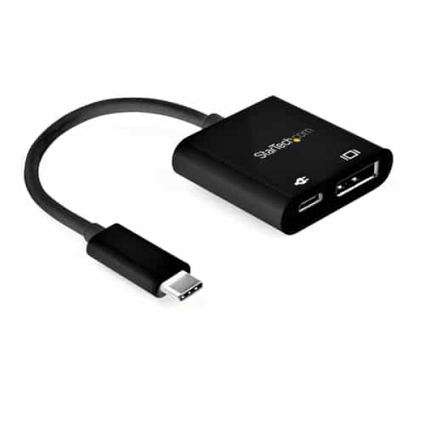 StarTech.com Cable de 1m USB-C a DisplayPort 1.4 HBR3 con Entrega de Alimentación PD de 60W – Convertidor Adaptador de Vídeo USB Tipo C 8K60Hz/4K120Hz – Compatible Thunderbolt 3