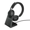 Jabra Evolve2 65, UC Stereo Auriculares Inalámbrico Diadema Oficina/Centro de llamadas USB tipo A Bluetooth Negro Jabra Evolve2 65