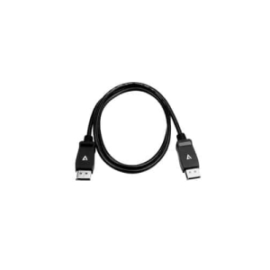 V7 Cable de vídeo negro Pro DisplayPort macho a DisplayPort macho 1m