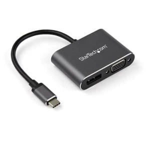 StarTech.com Adaptador USB-C a DisplayPort y VGA – Conversor de Vídeo USB Tipo C – 4K 60Hz – HDR