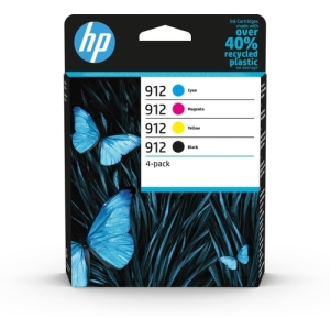 HP Paquete de 4 cartuchos de tinta Original 912 negro/cian/magenta/amarillo