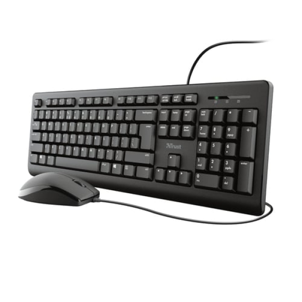 Trust TKM-250 teclado Ratón incluido USB Español Negro