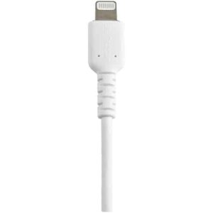 StarTech.com Cable Resistente USB-A a Lightning de 30 cm Blanco - Cable de Sincronización y Carga USB Tipo A a Lightning con Fibra de Aramida Resistente - Certificado MFi de Apple - para iPad/iPhone 12 StarTech.com Cable Resistente USB-A a Lightning de 30 cm Blanco – Cable de Sincronización y Carga USB Tipo A a Lightning con Fibra de Aramida Resistente – Certificado MFi de Apple – para iPad/iPhone 12