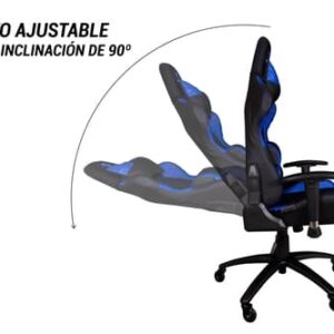 SILLA GAMING DEEP GAMING DEEP COMMAND 2 BLACK / BLUE Deep Gaming Deep Command II Silla para videojuegos de PC Asiento acolchado Negro, Azul