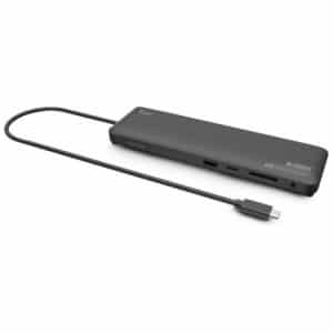 Urban Factory TCD45UF base para portátil y replicador de puertos Alámbrico USB 3.2 Gen 1 (3.1 Gen 1) Type-C Negro