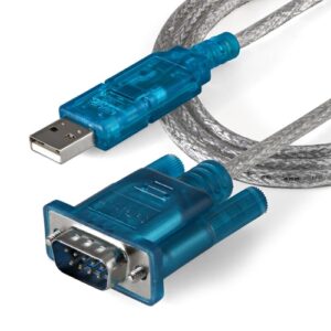 StarTech.com Cable Adaptador 0,9m USB a Puerto Serie Serial RS232 DB9 PC Mac Linux