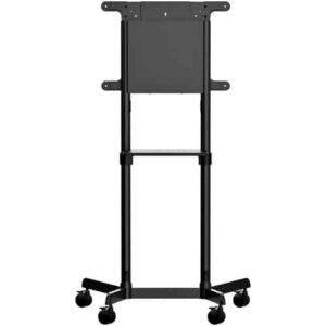 StarTech.com Carrito para TV – Soporte Rodante VESA para TV de 37 a 70 Pulgadas (70kg) – Base para Televisor con Estante – con Giro e Inclinación – Soporte Universal con Ruedas para TV