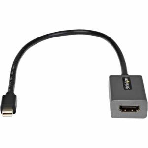 StarTech.com Adaptador Mini DisplayPort a HDMI – 1080p – Monitor/pantalla mDP 1.2 a HDMI – Dongle Convertidor Mini DP a HDMI – Cable de 30cm – Versión Mejorada de MDP2HDMI