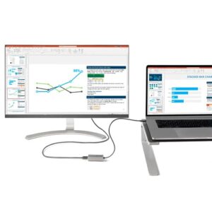 StarTech.com Adaptador USB C a Mini DisplayPort – Convertidor de Vídeo USB Tipo C a mDP/Mini DP a 4K 60Hz – Compatible con Thunderbolt 3 – Cable de 30cm – Versión Mejorada de CDP2MDP