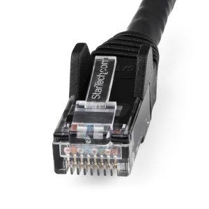 StarTech.com Cable de 7m CAT6 Ethernet – LSZH – Cable de Red RJ45 UTP de 10Gb – 650MHz – PoE de 100W – Latiguillo Snagless con Alivio de Tensión – sin Traba – ETL – Negro