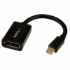 StarTech.com Adaptador Mini DisplayPort a DisplayPort – de Vídeo 4K x 2K – Conversor Mini DP a DP UHD – Convertidor mDP a DP 1.2 – de Ordenador mDP a Monitor DP – Macho a Hembra
