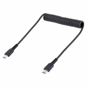 Cable USB Tipo C Rizado de Carga Rápida y Servicio Pesado