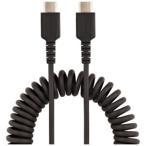 StarTech.com Cable de 1m de Carga USB C a USB C, Cable USB Tipo C Rizado de Carga Rápida y Servicio Pesado, Cable USB 2.0 USBC, de Fibra de Aramida Resistente, Negro StarTech.com Cable de 1m de Carga USB C a USB C, Cable USB Tipo C Rizado de Carga Rápida y Servicio Pesado, Cable USB 2.0 USBC, de Fibra de Aramida Resistente, Negro