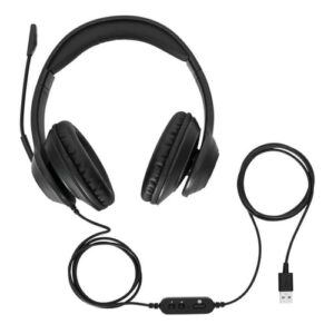 Targus AEH102GL auricular y casco Auriculares Alámbrico Diadema Llamadas/Música USB tipo A Negro