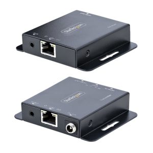 StarTech.com Extensor HDMI por CAT5/CAT6, 4K de 30Hz, para 39m o 1080p para 70m, Alargador HDMI, Juego Transmisor y Receptor PoC HDMI, Infrarrojos – para Vídeo Local